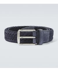 Tod's - Braided Suede Belt - Lyst