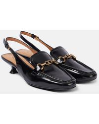 Tod's - 35 Leather Slingback Pumps - Lyst