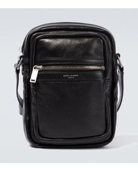 Saint Laurent Brad Leather Crossbody Bag - Black