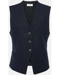 Vince - Chaleco En Mezcla De Lino - Lyst