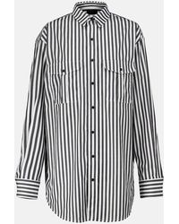 Wardrobe NYC - Striped Cotton Poplin Shirt Dress - Lyst
