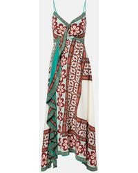 La DoubleJ - Turn Around Silk Crepe De Chine Maxi Dress - Lyst