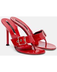 Christen - Helix 95 Patent Leather Thong Sandals - Lyst