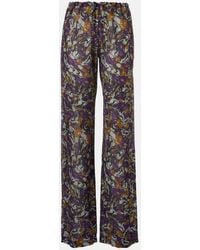 Dries Van Noten - Printed Wide-Leg Pants - Lyst