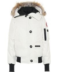 Canada Goose Blouson aviateur en duvet blanc Chilliwack