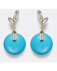 Suzanne Kalan - 18Kt Drop Earrings With And Diamonds - Lyst