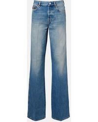 Gucci - Horsebit Mid-Rise Flared Jeans - Lyst