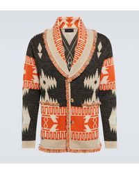 Alanui - Icon Jacquard Cashmere And Linen Cardigan - Lyst