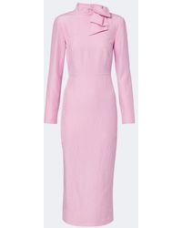 Roland Mouret - Bow-Detail Jacquard Cocktail Dress - Lyst