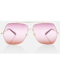 Chloé - Aly Square Sunglasses - Lyst