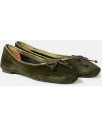 KHAITE - Ballerines Charlotte En Cuir Facon Poulain - Lyst