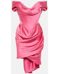 Vivienne Westwood - Vestido corto Nova Cora de crepe de saten - Lyst