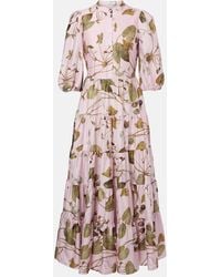 Erdem - Hemdblusenkleid Aus Baumwolle - Lyst