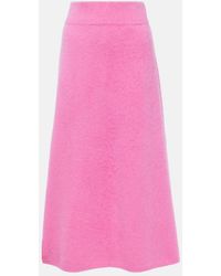 Lisa Yang - Asta High-Rise Cashmere Midi Skirt - Lyst