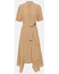 Stella McCartney - Silk Crepe De Chine Shirt Dress - Lyst