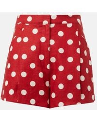 Posse - Rosalie Polka-Dot Linen Shorts - Lyst