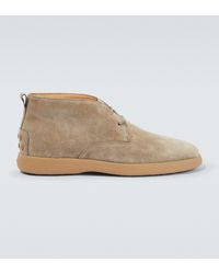 Tod's Desert Boots aus Veloursleder - Natur