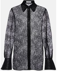 Nina Ricci - Sequined Lace Shirt - Lyst