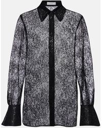 Nina Ricci - Sequined Lace Shirt - Lyst