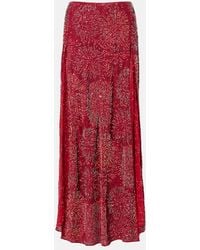 Rabanne - Jupe Longue A Ornements - Lyst