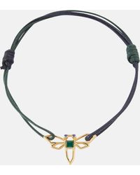 Gold Corazon Brillante Cord Bracelet - ALIITA