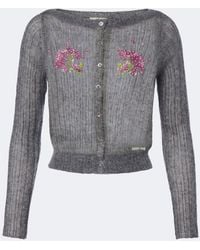ShuShu/Tong - Embellished Wool And Mohair-Blend Cardigan - Lyst