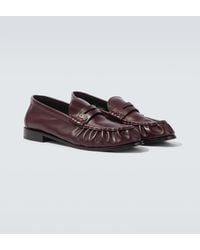 Saint Laurent - Le Loafer Supple Leather Penny Loafers - Lyst