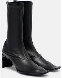 Jil Sander - Trunk Leather Mid-Calf Boots - Lyst