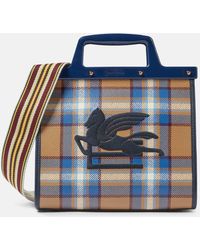 Etro - Sac Love Trotter Small a carreaux - Lyst