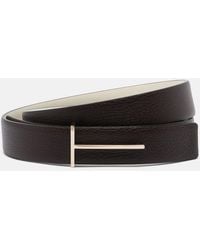 Tom Ford - Slim T Leather Belt - Lyst
