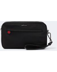 Kiton - Leather-Trimmed Toiletry Bag - Lyst