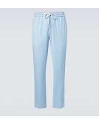 Vilebrequin - Parc Striped Wool-Blend Slim Pants - Lyst