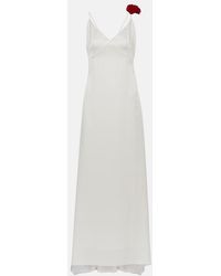 Magda Butrym - Rosette Embellished Slip Gown - Lyst