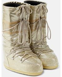 Moon Boot - Icon Glitter Boots - Lyst