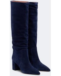 Paris Texas - Anja Suede Knee-High Boots - Lyst