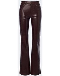 Nili Lotan - Joan Leather Flared Pants - Lyst