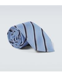 Canali - Striped Silk Tie - Lyst
