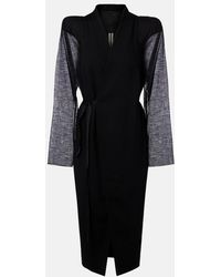 Rick Owens - Abrigo Envolvente Cyclops De Lana - Lyst