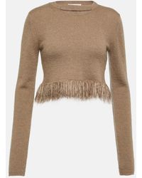 JW Anderson - Pullover cropped in misto mohair - Lyst