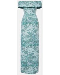 Markarian - Off-Shoulder-Robe Clover Aus Brokat - Lyst