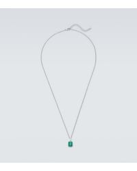 Mateo - Sterling Pendant Necklace With Malachite - Lyst