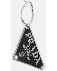 Prada - Einzelner Ohrring Aus Sterlingsilber - Lyst