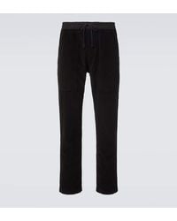 Saint Laurent - Pantalon De Survetement En Velours De Coton - Lyst