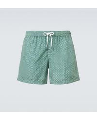Fedeli - Madeira Printed Swim Trunks - Lyst