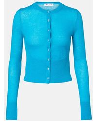 Alaïa - Cardigan Aus Einem Mohairgemisch - Lyst