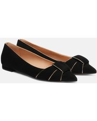 Gianvito Rossi - Suede Ballet Flats - Lyst