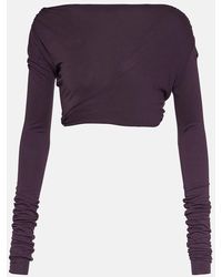 Rick Owens - Lilies - Top cropped in jersey - Lyst