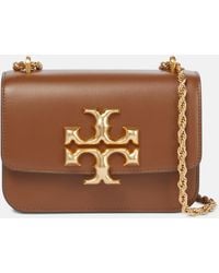 Tory Burch Eleanor Small Leather Shoulder Bag - Brown