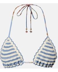 Zimmermann - Awaken Floral Crochet Bikini Top - Lyst