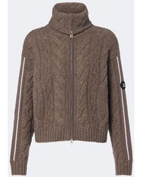 Bogner - Lotta Cable-Knit Wool-Blend Zip-Up Sweater - Lyst